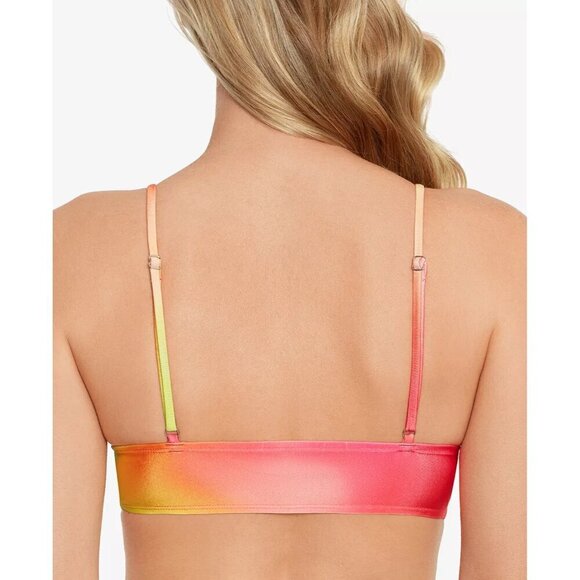 Salt & Cove Juniors Size XS Colorful Ombre Printed Front-Tab Bikini Top 1861 - Picture 2 of 8